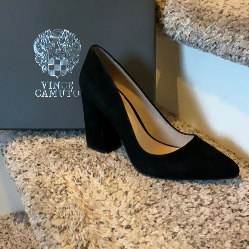 Beautiful never worn Talise Pointed Black Suede Heels